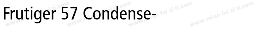 Frutiger 57 Condense字体转换